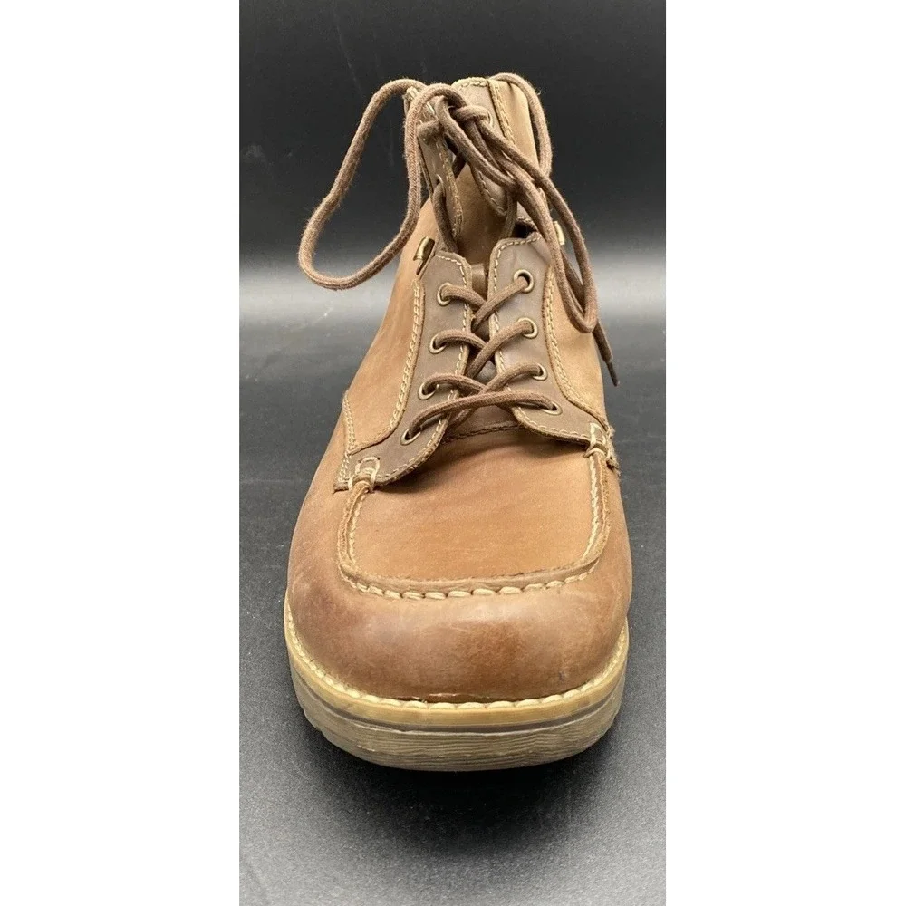 GBX Layne Mens Brown Lace Up Moc‎ Toe Leather Ankle Chukka Boots Size 12M